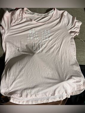 NWT Rae Dunn ‘MOM LIFE’ light pink short sleeve light weight lounge pajama top